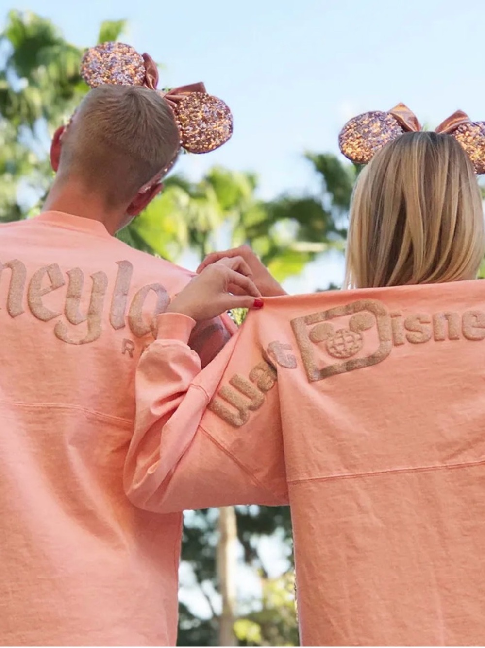 Coral Pink Glitter Disney Spirit Jersey!